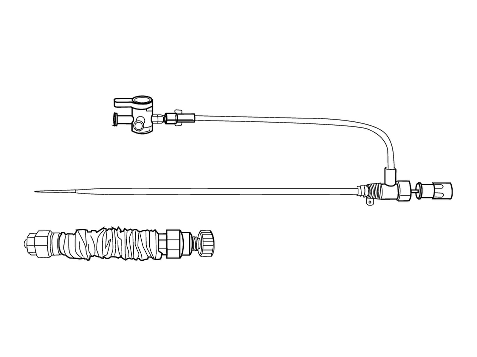 Set de introductor Biometrix con válvula hemostática para catéter de arteria pulmonar