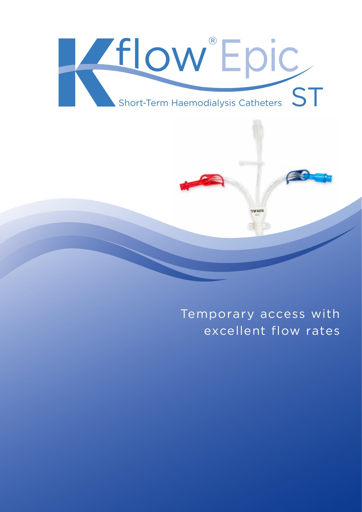 Catéter de hemodiálisis KFlow Epic ST de Kimal